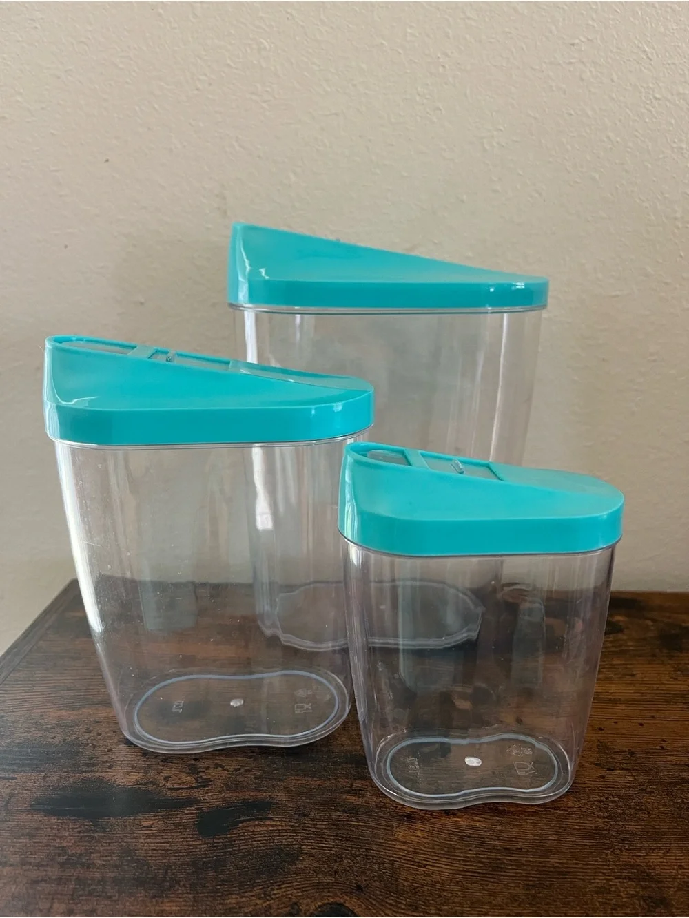 3 Food Storage Containers Blue Multiple Organization